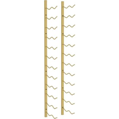 vidaXL Weinregal Wandmontiert 24 Flaschen Eisen Gold - Weinregal vidaXL Weinregal Wandmontiert 24 Flaschen Eisen Gold - Weinregal