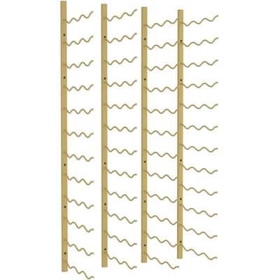 vidaXL Wandmontierter Weinregal für 36 Flaschen Gold Eisen - Weinregal vidaXL Wandmontierter Weinregal für 36 Flaschen Gold Eisen - Weinregal