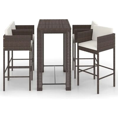 VidaXL Gartengarnitur - Barset 5-tlg. mit Kissen VidaXL Gartengarnitur - Barset 5-tlg. mit Kissen