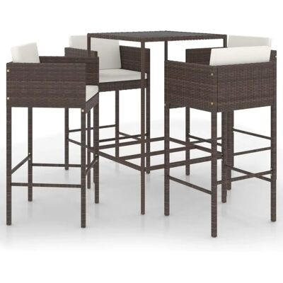 vidaXL Gartenbar-Set mit Kissen - Outdoor-Möbel vidaXL Gartenbar-Set mit Kissen - Outdoor-Möbel