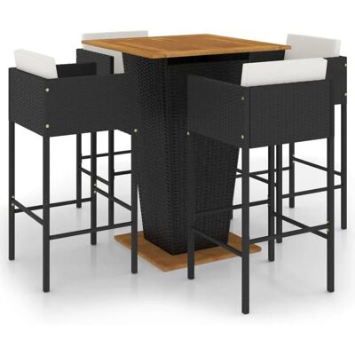 Maisonchic Gartenbar-Set - 5-teilig mit Kissen - Outdoor-Möbel Maisonchic Gartenbar-Set - 5-teilig mit Kissen - Outdoor-Möbel