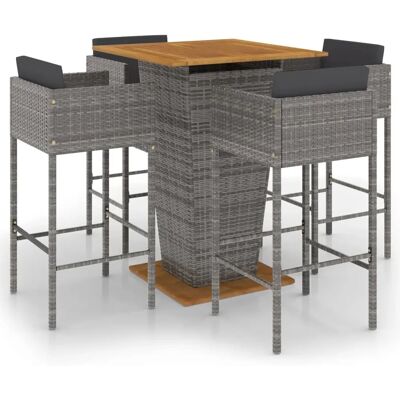 Maisonchic Gartenbar-Set mit Kissen - Outdoor-Möbel Maisonchic Gartenbar-Set mit Kissen - Outdoor-Möbel