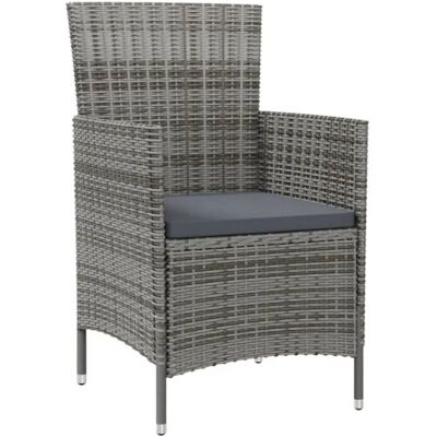 Maisonchic Gartentisch-Set - 5-tlg. mit Kissen - Grau Maisonchic Gartentisch-Set - 5-tlg. mit Kissen - Grau