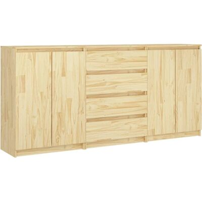 vidaXL 3094812 Sideboard - Massives Kiefernholz - Braun vidaXL 3094812 Sideboard - Massives Kiefernholz - Braun