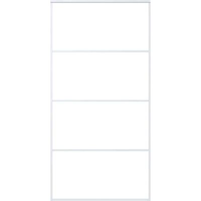 vidaXL Weiße ESG Glas Aluminium Schiebetür - Innen 102,5x205 cm vidaXL Weiße ESG Glas Aluminium Schiebetür - Innen 102,5x205 cm