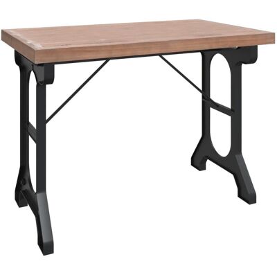 vidaXL Esstisch aus Massivfichte und Eisen - 110x65x82 cm vidaXL Esstisch aus Massivfichte und Eisen - 110x65x82 cm
