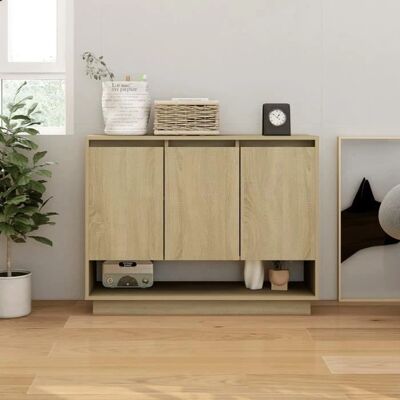 vidaXL Sonoma Eichen Sideboard - Stauraumbrett vidaXL Sonoma Eichen Sideboard - Stauraumbrett