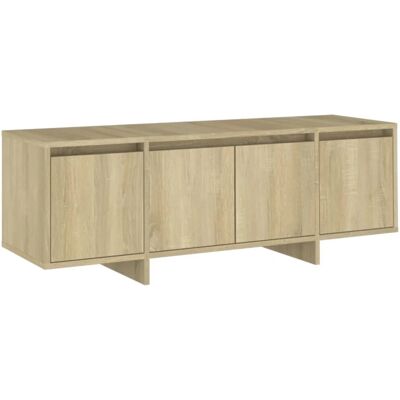 vidaXL Sonoma Eiken TV-kast - Stabiel, 4 Deuren, Gemakkelijk schoon te maken - TV-kast vidaXL Sonoma Eiken TV-kast - Stabiel, 4 Deuren, Gemakkelijk schoon te maken - TV-kast