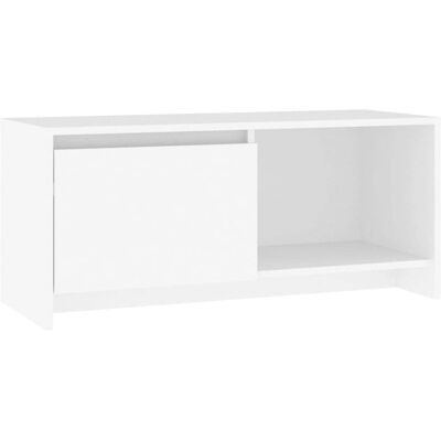 Maisonchic Mobile TV - Bianco - 90x35x40 cm Maisonchic Mobile TV - Bianco - 90x35x40 cm