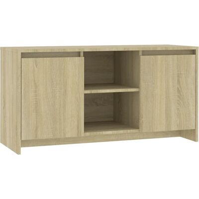 Meuble TV Chêne Sonoma vidaXL - Rangement Minimaliste - Publicité Meuble TV Chêne Sonoma vidaXL - Rangement Minimaliste - Publicité