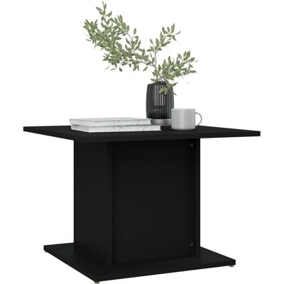 vidaXL Schwarzer Couchtisch - Beistelltisch, Spanplatten, 55x55x40cm vidaXL Schwarzer Couchtisch - Beistelltisch, Spanplatten, 55x55x40cm
