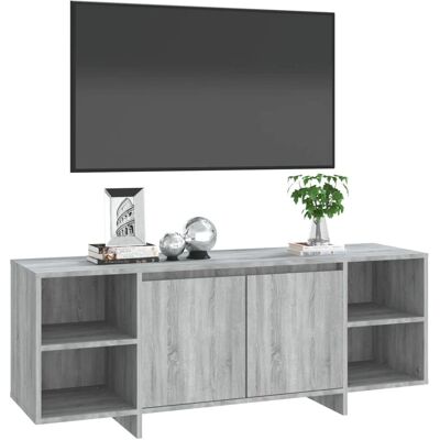 vidaXL Graues Sonoma TV-Schrank - 130x35x50 cm - Fernsehmöbel vidaXL Graues Sonoma TV-Schrank - 130x35x50 cm - Fernsehmöbel