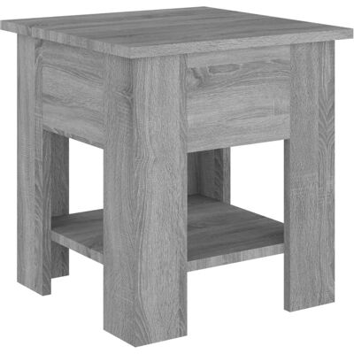 vidaXL Grauer Sonoma Couchtisch - 40x40x42 cm - Modernes Design vidaXL Grauer Sonoma Couchtisch - 40x40x42 cm - Modernes Design
