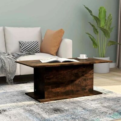 vidaXL Couchtisch Räucher Eiche 102x55,5x40 cm Holzwerkstoff - Coffee Table vidaXL Couchtisch Räucher Eiche 102x55,5x40 cm Holzwerkstoff - Coffee Table