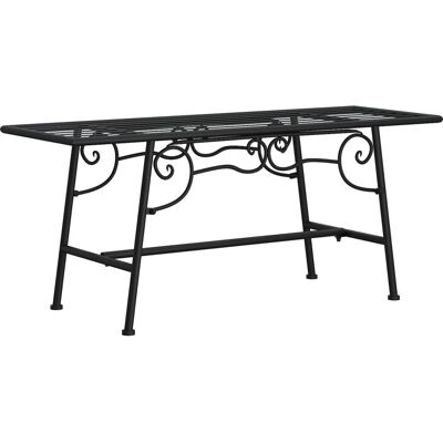 vidaXL Baum-Sitzbank 110 cm Schwarz Stahl Gartensitz vidaXL Baum-Sitzbank 110 cm Schwarz Stahl Gartensitz