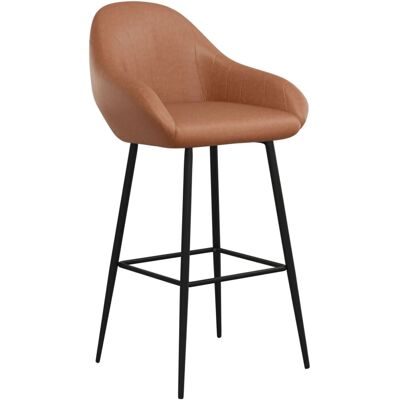 Maisonchic Modell 2 Hellbraune Kunstleder Barhocker - Barhocker Maisonchic Modell 2 Hellbraune Kunstleder Barhocker - Barhocker
