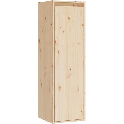 vidaXL Braunes Wandregal 30x30x100cm Massives Kiefernholz TV Schrank vidaXL Braunes Wandregal 30x30x100cm Massives Kiefernholz TV Schrank