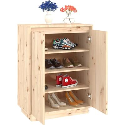 vidaXL Awo88807 Massives Kiefernschuhschrank - Schuhaufbewahrung vidaXL Awo88807 Massives Kiefernschuhschrank - Schuhaufbewahrung