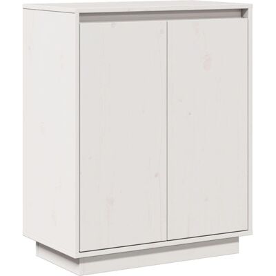 vidaXL Weiße Massivholz Kiefer Sideboard - Wohnzimmer Aufbewahrungsmöbel vidaXL Weiße Massivholz Kiefer Sideboard - Wohnzimmer Aufbewahrungsmöbel