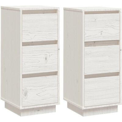 vidaXL 813368 Weiß Massives Kiefer Sideboard - Sideboard vidaXL 813368 Weiß Massives Kiefer Sideboard - Sideboard