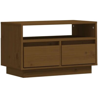 vidaXL Honigbraun Massivkiefer TV-Schrank - TV-Bank & Stauraum vidaXL Honigbraun Massivkiefer TV-Schrank - TV-Bank & Stauraum