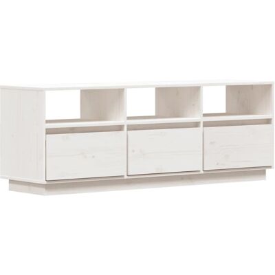 vidaXL Weiß 140x37x50cm Kiefer TV Schrank - Fernsehtyp vidaXL Weiß 140x37x50cm Kiefer TV Schrank - Fernsehtyp