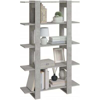vidaXL Estantería - Gris Hormigón - Divisor de Espacios vidaXL Estantería - Gris Hormigón - Divisor de Espacios