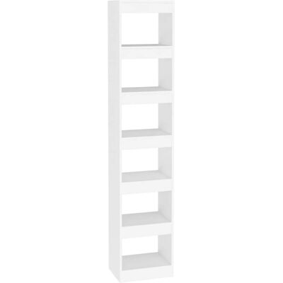 vidaXL Weißes Bücherregal - Raumteiler & Aufbewahrung - 40x30x198 cm vidaXL Weißes Bücherregal - Raumteiler & Aufbewahrung - 40x30x198 cm