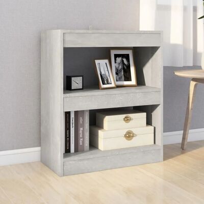 vidaXL Bibliothèque/Diviseur de pièce Gris béton - 60x30x72 cm - Publicité vidaXL Bibliothèque/Diviseur de pièce Gris béton - 60x30x72 cm - Publicité
