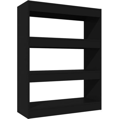 vidaXL Bücherregal - Schwarz - 80x30x103cm - Raumteiler vidaXL Bücherregal - Schwarz - 80x30x103cm - Raumteiler