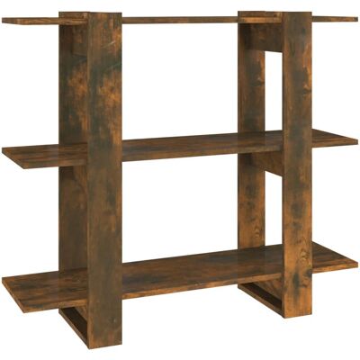 vidaXL Bücherregal Rauch Eiche - Raumteiler & Bücherregal - 100x30x87 cm vidaXL Bücherregal Rauch Eiche - Raumteiler & Bücherregal - 100x30x87 cm
