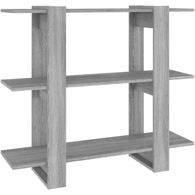 vidaXL 813567 Grau Sonoma Bücherregal - Raumteiler vidaXL 813567 Grau Sonoma Bücherregal - Raumteiler