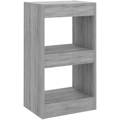 vidaXL 813585 Graues Sonoma Bücherschrank - Raumteiler vidaXL 813585 Graues Sonoma Bücherschrank - Raumteiler