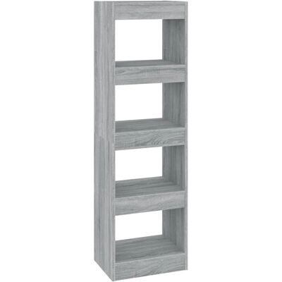vidaXL 813591 Graues Sonoma Bücherregal - Raumteiler vidaXL 813591 Graues Sonoma Bücherregal - Raumteiler