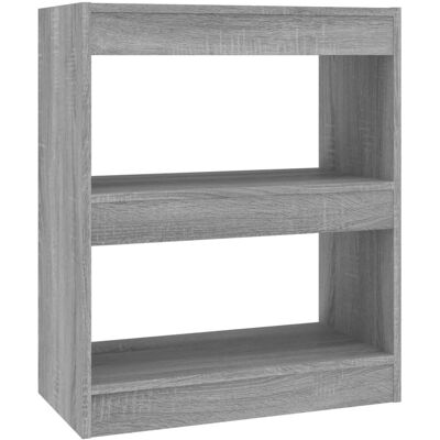 vidaXL Bücherregal/Raumteiler Grau Sonoma - Wohnzimmermöbel vidaXL Bücherregal/Raumteiler Grau Sonoma - Wohnzimmermöbel