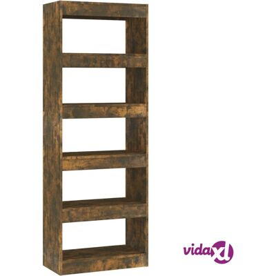 Nnevl Regał na książki - Wędzony dąb - 60x30x166 Cm - Dzielnik pomieszczeń Nnevl Regał na książki - Wędzony dąb - 60x30x166 Cm - Dzielnik pomieszczeń