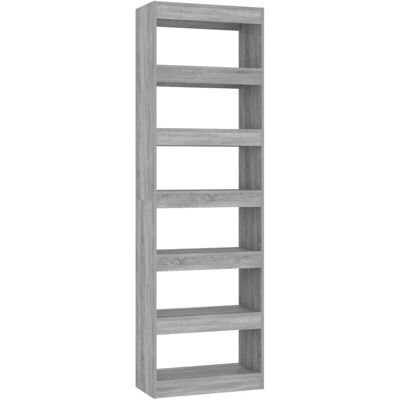 vidaXL Bücherregal/Raumteiler Grey Sonoma - Wohnzimmermöbel vidaXL Bücherregal/Raumteiler Grey Sonoma - Wohnzimmermöbel