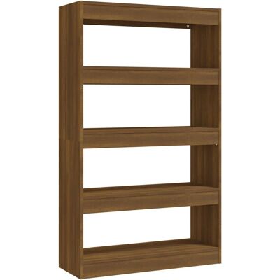 vidaXL 813622 Brauner Eichenholzmöbel - Bücherregal / Raumteiler - Wohnzimmermöbel vidaXL 813622 Brauner Eichenholzmöbel - Bücherregal / Raumteiler - Wohnzimmermöbel