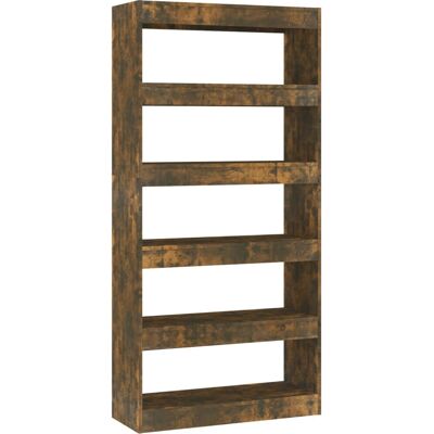 vidaXL 813623 Rauch Eichen Bücherregal - Raumteiler / Bücherregal vidaXL 813623 Rauch Eichen Bücherregal - Raumteiler / Bücherregal
