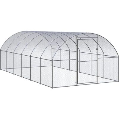 vidaXL Hønsehytte - Galvaniseret stål 3x6x2 m - Udendørs hønsehus vidaXL Hønsehytte - Galvaniseret stål 3x6x2 m - Udendørs hønsehus