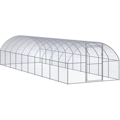 vidaXL Ogrodowy kurnik 3x10x2 m stal vidaXL Ogrodowy kurnik 3x10x2 m stal