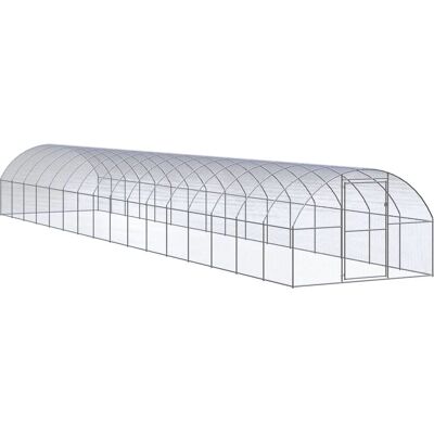vidaXL Ogródowy kurnik 3x16x2 m Stal ocynkowana - Kurnik dla drobiu vidaXL Ogródowy kurnik 3x16x2 m Stal ocynkowana - Kurnik dla drobiu