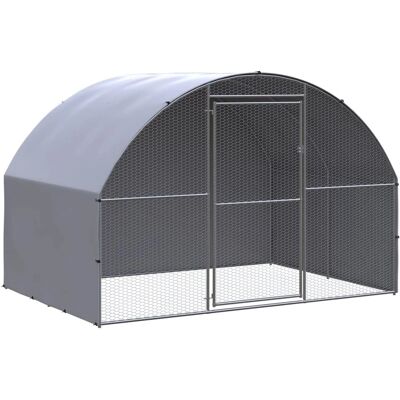vidaXL Udendørs hønsehus 3x2x2 m Galvaniseret stål Have Fjerkræhus vidaXL Udendørs hønsehus 3x2x2 m Galvaniseret stål Have Fjerkræhus