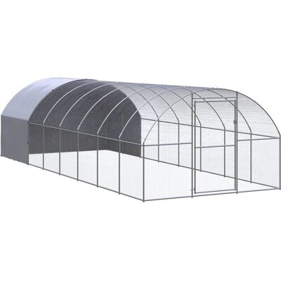 vidaXL Galwanizowana stalowa klatka dla kur 3x8x2 m - Klatka vidaXL Galwanizowana stalowa klatka dla kur 3x8x2 m - Klatka