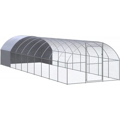 vidaXL Zewnętrzny kurnik 3x10x2 m Ocynkowana stal ogrodowy ptasi domek vidaXL Zewnętrzny kurnik 3x10x2 m Ocynkowana stal ogrodowy ptasi domek