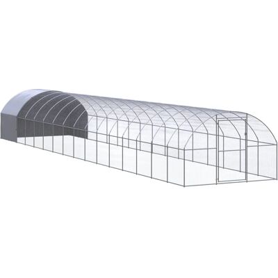 vidaXL Kurnik 3x16x2 m Ocynkowana stal - Kurnik vidaXL Kurnik 3x16x2 m Ocynkowana stal - Kurnik