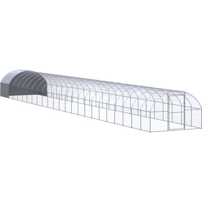 vidaXL 3x24x2m Galvaniseret Stål Hønsehytte - Udendørs Hønehus vidaXL 3x24x2m Galvaniseret Stål Hønsehytte - Udendørs Hønehus