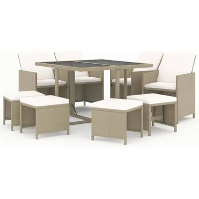 vidaXL 3095517 Outdoormöbel-Set - Wetterbeständiges Rattan vidaXL 3095517 Outdoormöbel-Set - Wetterbeständiges Rattan