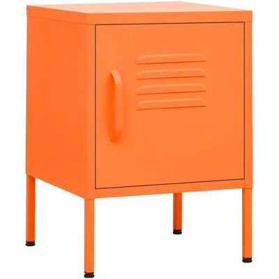 vidaXL 1/2x Nightstand Steel Bedside Bed Side Storage Cabinet - Nightstand vidaXL 1/2x Nightstand Steel Bedside Bed Side Storage Cabinet - Nightstand