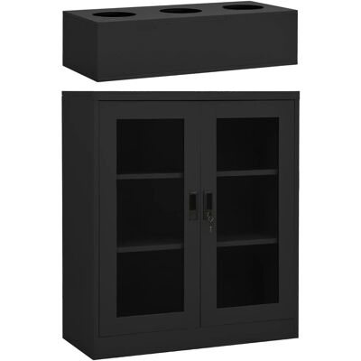 vidaXL - 35670 - Antrakiitti - 90x40x128 cm - Office Cabinet vidaXL - 35670 - Antrakiitti - 90x40x128 cm - Office Cabinet